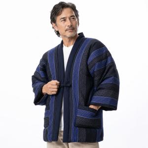 はんてん メンズ どてら 日本製 綿入り 久留...の詳細画像4