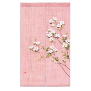 暖簾 のれん 85X170cm「森の七福ろう 秋の夕暮れ」2452 日本製