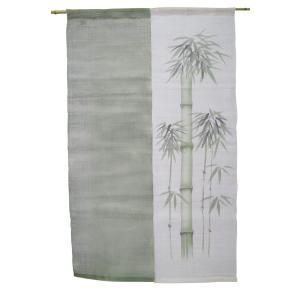 藍染めのれん 「琉球藍染のれん」 綿のれん 万葉舎 ロング丈 日本製