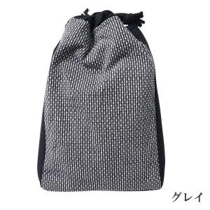 信玄袋 メンズ 日本製 刺し子 マチ付き 9021の詳細画像3