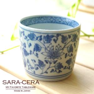 古伊万里 染付 矢羽根文 見込み岩波文 蛇の目高台 蕎麦猪口 (11) : SK