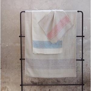 生活応援価格！Flax Line フラックスライン バスタオル エンジ(アイボリーベース) 今治 日本製(お取り寄せ商品 欠品時約1ヶ月程度)