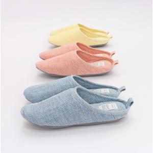 生活応援価格！MOKU リネン ルームシューズ L 25〜26.5cm 男性用 洗える 洗濯可 スリッパ 今治 日本製 (お取り寄せ商品 欠品時約1ヶ月程度)