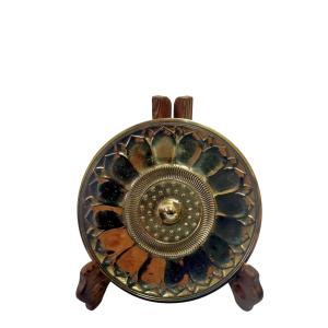 実用青銅鏡(小)B 高錫青銅製 卓上ミラー 手鏡 青銅器レプリカ 古代中国