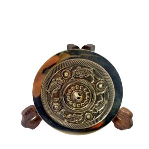 実用青銅鏡(大)B 高錫青銅製 卓上ミラー 手鏡 青銅器レプリカ 古代中国