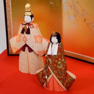 雛人形 小型 華やか 立ち雛 金屏風 鈴木賢一...の詳細画像2