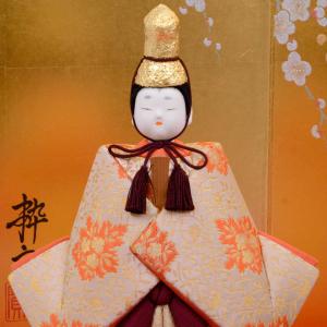雛人形 小型 華やか 立ち雛 金屏風 鈴木賢一...の詳細画像4