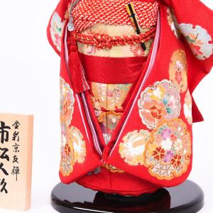 市松人形 単品/ケース入り 金彩京友禅 松寿の詳細画像1