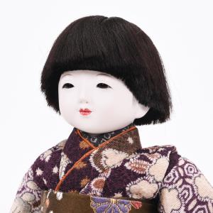 市松人形 単品 工房 久楽 朋 ちりめん 男の子の詳細画像3