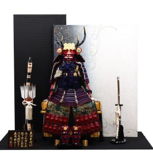 五月人形 真田幸村公鎧 大越忠保作 Z和紙屏風