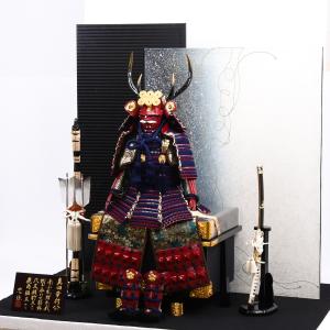 五月人形 真田幸村公鎧 大越忠保作 Z和紙屏風の詳細画像1