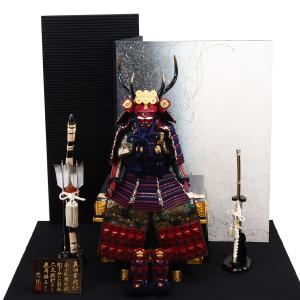 五月人形 真田幸村公鎧 大越忠保作 Z和紙屏風の詳細画像3