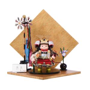 五月人形 鎧着子供 幸一光 翔 折り畳み台屏風 : 人形の館石倉 - 通販