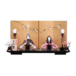 ひな人形☆二段五人飾り H2−19x2☆横幅58*奥行35*高さ