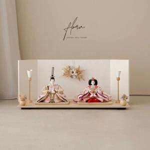 雛人形 おしゃれ モダン シンプル 親王飾り 造花 【flora】 インテリア 今どき