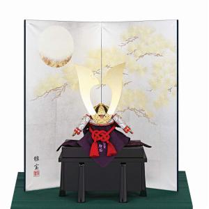 五月人形 兜飾り 紺糸威三ツ鍬形之兜 13号 造形甲冑力石 : 人形の館