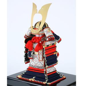 五月人形 鎧飾り 奉納飾 10号 紺糸威肩赤大...の詳細画像1