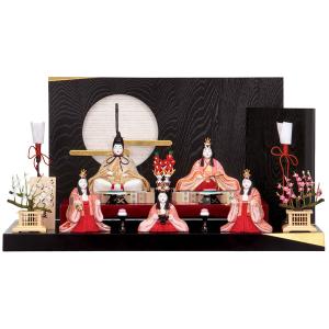 雛人形 真多呂 コンパクト ひな人形 雛 木目込人形飾り 五段飾り 十七