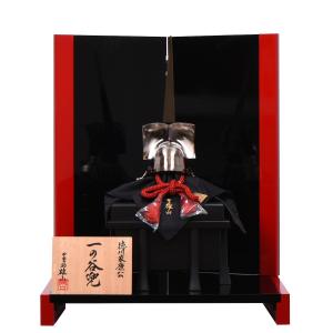 五月人形 単品屏風 25号 竹 金彩（焼桐枠 ) 【店頭展示品】 : 人形の館