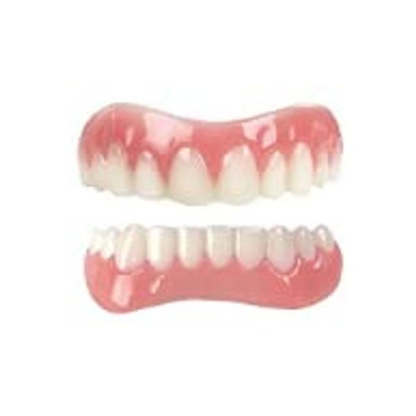 上/下の偽歯シリコーン完璧な笑いベニヤ義人の歯の歯を貼り付けた歯の歯の歯付けブレースを白くする
