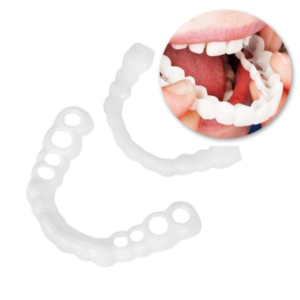 7個のスナップオン歯ベニア上下のホワイトニング化粧義歯インスタントパーフェクトスマイル歯偽の歯カバー...