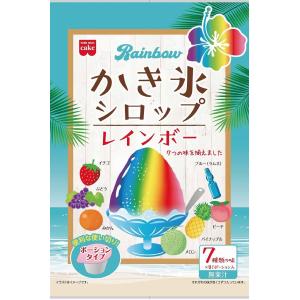 共立食品 レインボーかき氷シロップ21g×7まとめ買い(×6)｜hinaharu