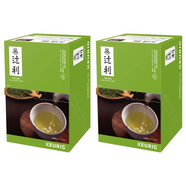 KEURIG K-CUP 辻利 宇治抹茶入り煎茶 24杯 (3 g ×12個× 2箱セット) GRE...