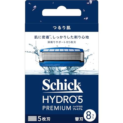 ハイドロ Schick(シック) ハイドロ5 プレミアム つるり肌へ 替刃 (8コ入) スキンガード...