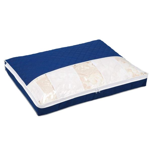 アストロ 収納ケース 羽毛布団 シングルサイズ用 ネイビー 抗菌 防臭 消臭 羽毛布団収納袋 不織布...