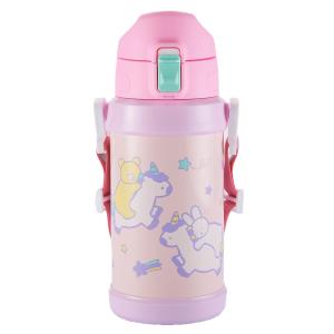 RW Reach Will 水筒 ふわふわおねんね (600ml / 保冷/ベルト付き) ワンタッチ 幼稚園 保育園 小学生