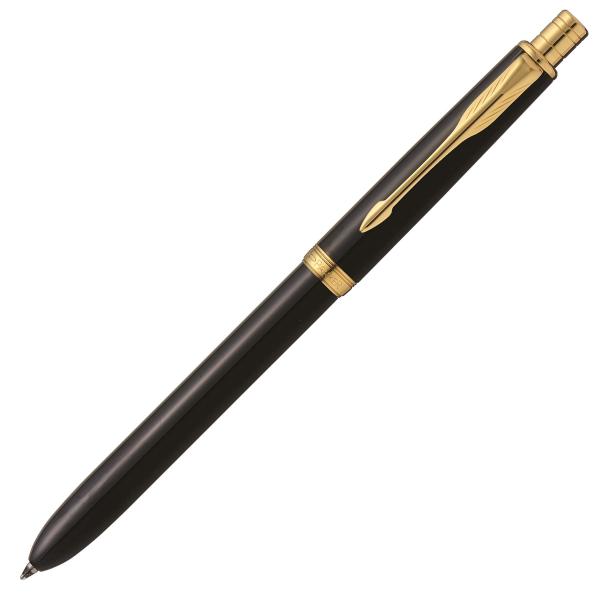 PARKER パーカー 多機能ペン ソネット ラックブラックGT 3in1 ボールペン 2色 (赤黒...