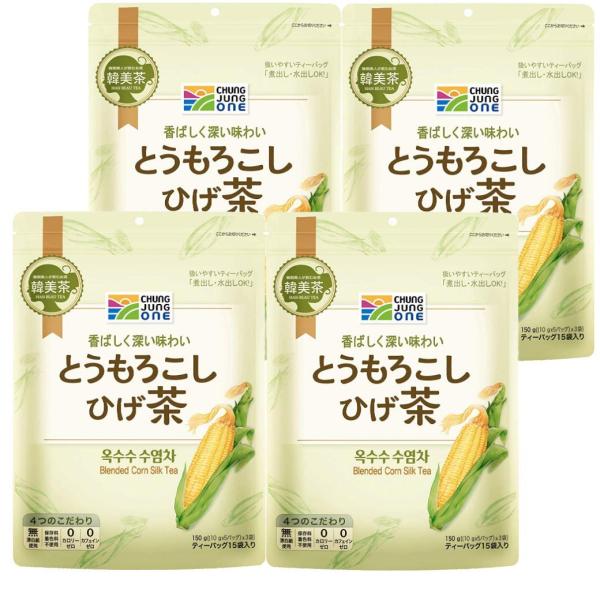 大象 韓美茶 とうもろこしひげ茶 150g(10g×5P×3袋入)×4個 / 神戸御影新生堂