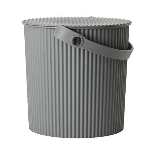 八幡化成 フタ付きバケツ オムニウッティ ニューグレー L 10L sceltevie omniou...