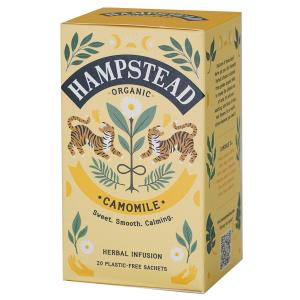 HAMPSTEAD TEA ハムステッドティー オーガニック カモミール ハーブティー ティーバッグ ノンカフェイン 個包装 20袋 有機J