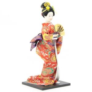 アウトレット品 日本人形 舞妓Ｊ1617 19ya1075 京雅吉兆 扇子｜hinaningyou