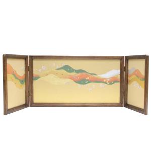 アウトレット品 雛人形屏風単品 三月三曲屏風 13号屏風C 21ya1813