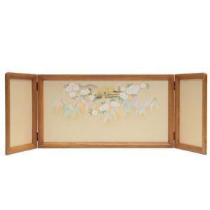 アウトレット品 雛人形屏風単品 三月三曲屏風 13号屏風C 21ya1813
