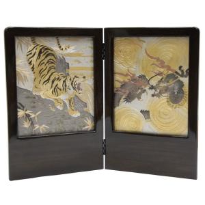 アウトレット品 五月人形屏風単品 五月二曲屏風 13号屏風 21ya1832