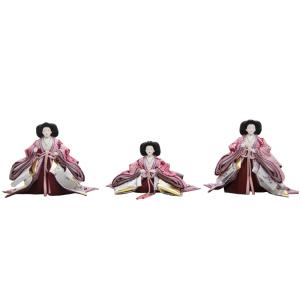 ひな人形3人官女単品☆豆サイズ☆q3c009 柳 2872(小道具付き