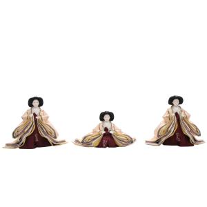 アウトレット品 雛人形 人形単品 三五 三人官女 金襴 3人 25a-ya-0136