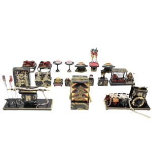 アウトレット品 雛道具お道具セット 九品 45号 お雛道具揃 前盛上 掛膳