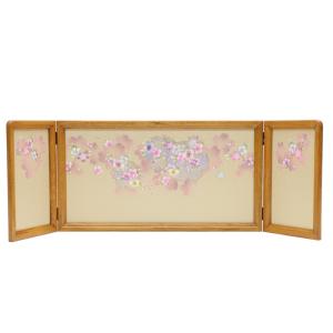 アウトレット品 雛人形屏風単品 三月三曲屏風 13号屏風C 21ya1813