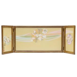 アウトレット品 雛人形屏風単品 三月三曲屏風 13号屏風C 21ya1813