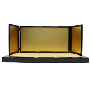 アウトレット品 雛人形 屏風台 台屏風セット 55cm 和み平台 金 上台付