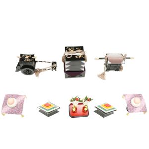 アウトレット品 雛道具お道具セット 九品 45号 お雛道具揃 前盛上 掛膳