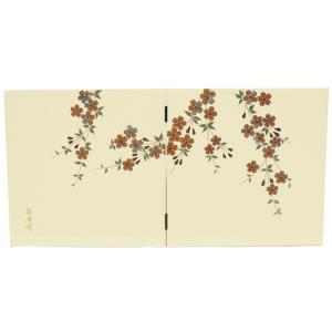 アウトレット品 屏風 単品 29cm 桜 二曲屏風 黒 24a-ya-0228 : さくら