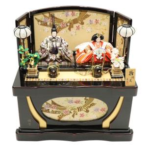 アウトレット品 雛人形 十五人揃い ケース飾り 江戸木目込み雛 紅白梅