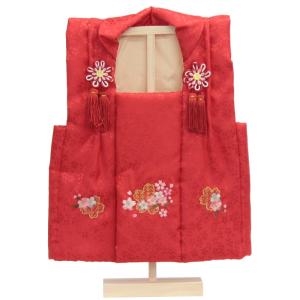 被布着 赤 桜刺繍 [1〜3才用] fz-aka｜hinaningyou
