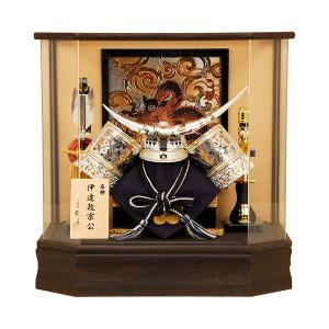 久月 五月人形 兜ケース飾り 10号 兜 取付ケース入 ガラスケース