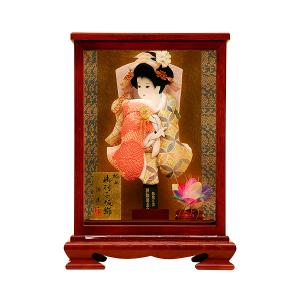 宝童作 羽子板 初正月 ケース飾り パノラマ姫桜 10号 ピンク h281-mmcp